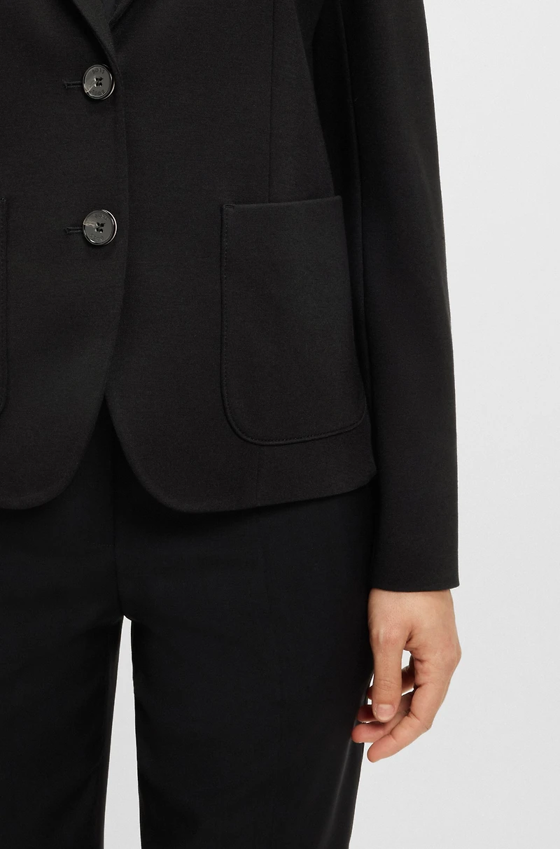 Extra-slim-fit jacket stretch fabric