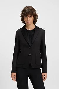 Extra-slim-fit jacket stretch fabric