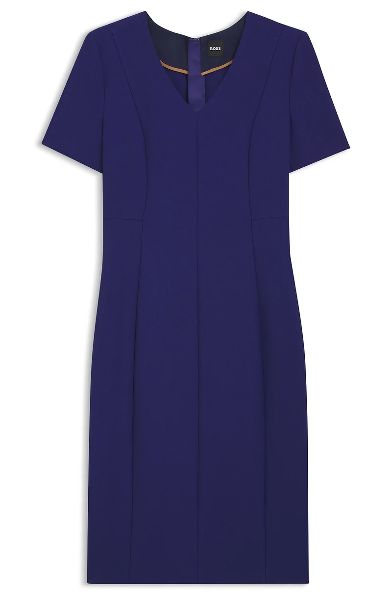 Stretch-fabric dress a slim fit