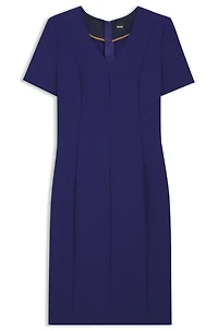 Stretch-fabric dress a slim fit