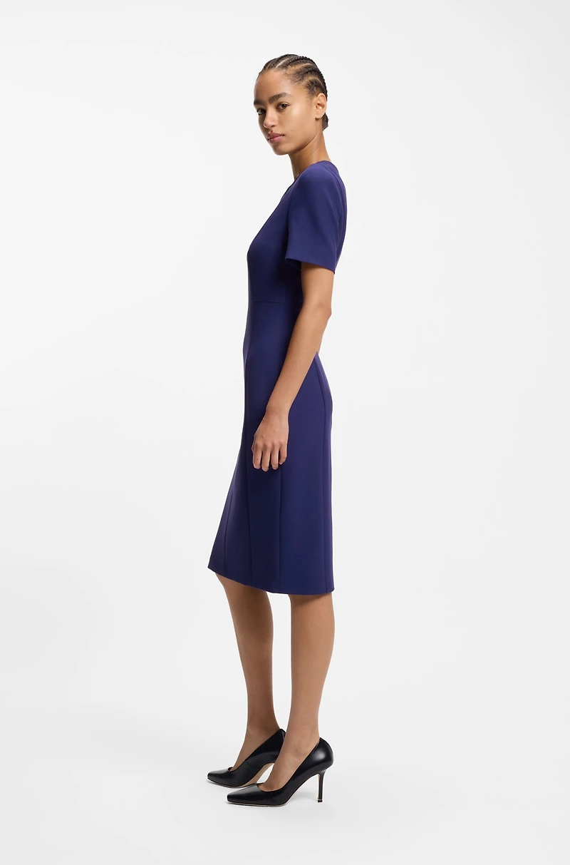 Stretch-fabric dress a slim fit