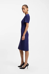 Stretch-fabric dress a slim fit
