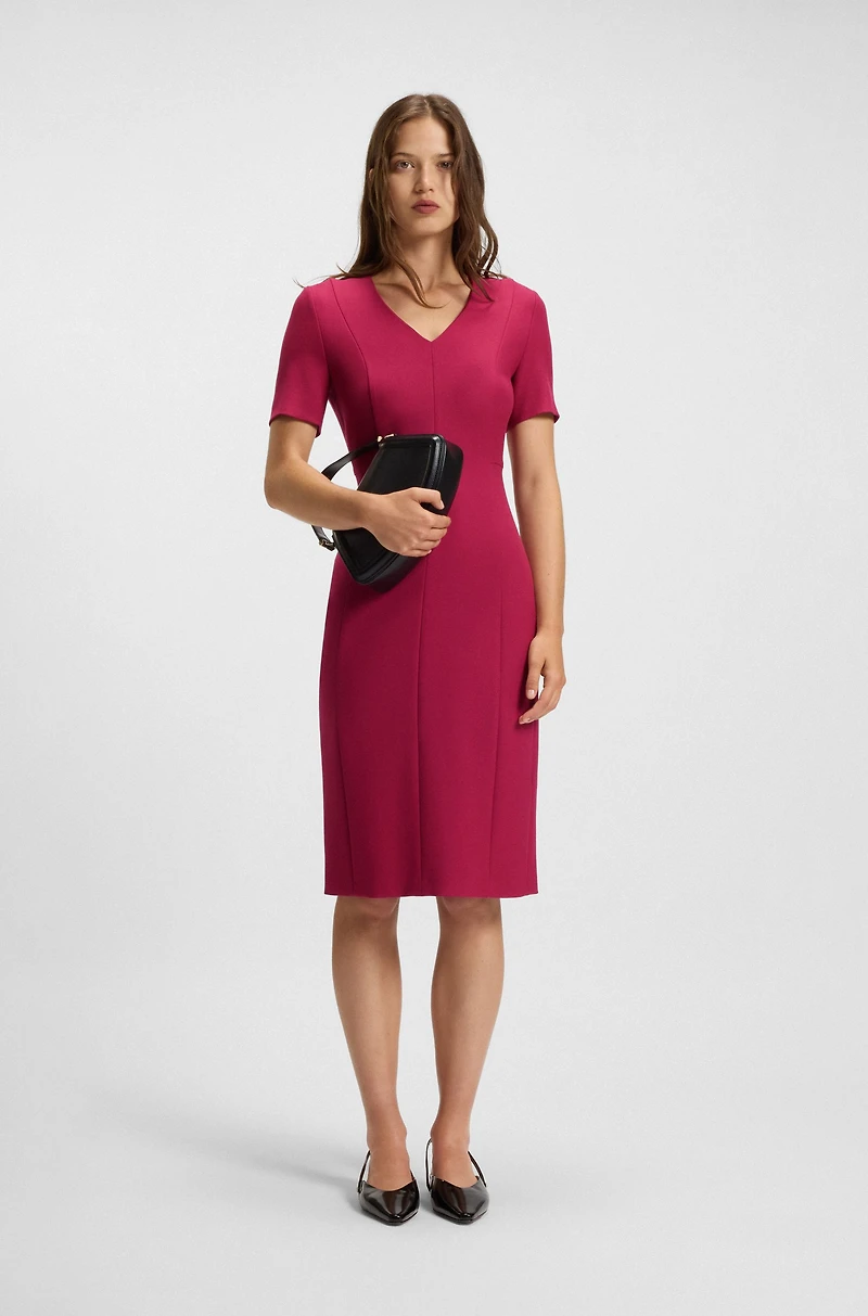 Stretch-fabric dress a slim fit