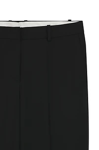 Straight-leg business pants virgin wool