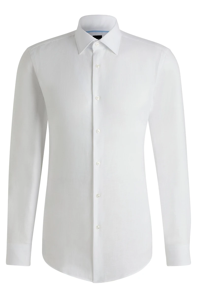 Slim-fit shirt Italian-made linen