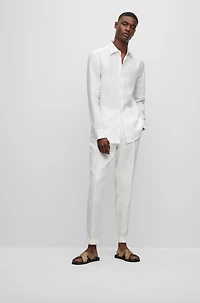 Slim-fit shirt Italian-made linen