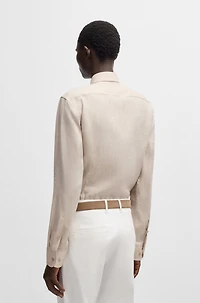 Slim-fit shirt Italian-made linen