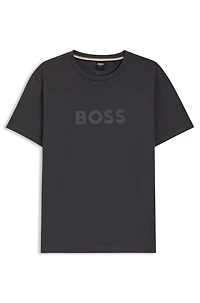 Cotton-jersey T-shirt with SPF 50+ UV protection