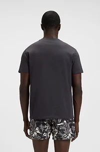 Cotton-jersey T-shirt with SPF 50+ UV protection