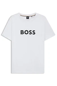 Logo-print beach T-shirt cotton jersey