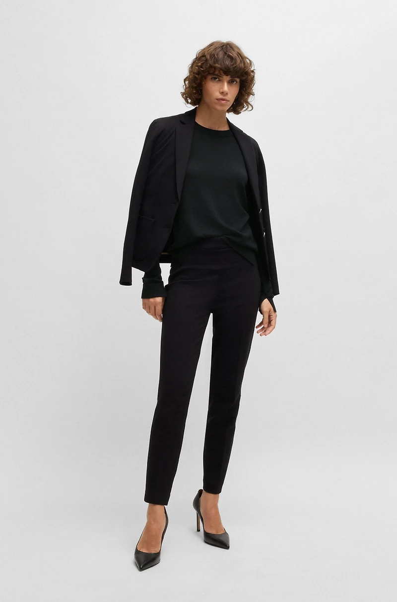 Crew-neck sweater merino wool