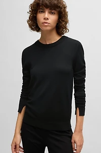 Crew-neck sweater merino wool