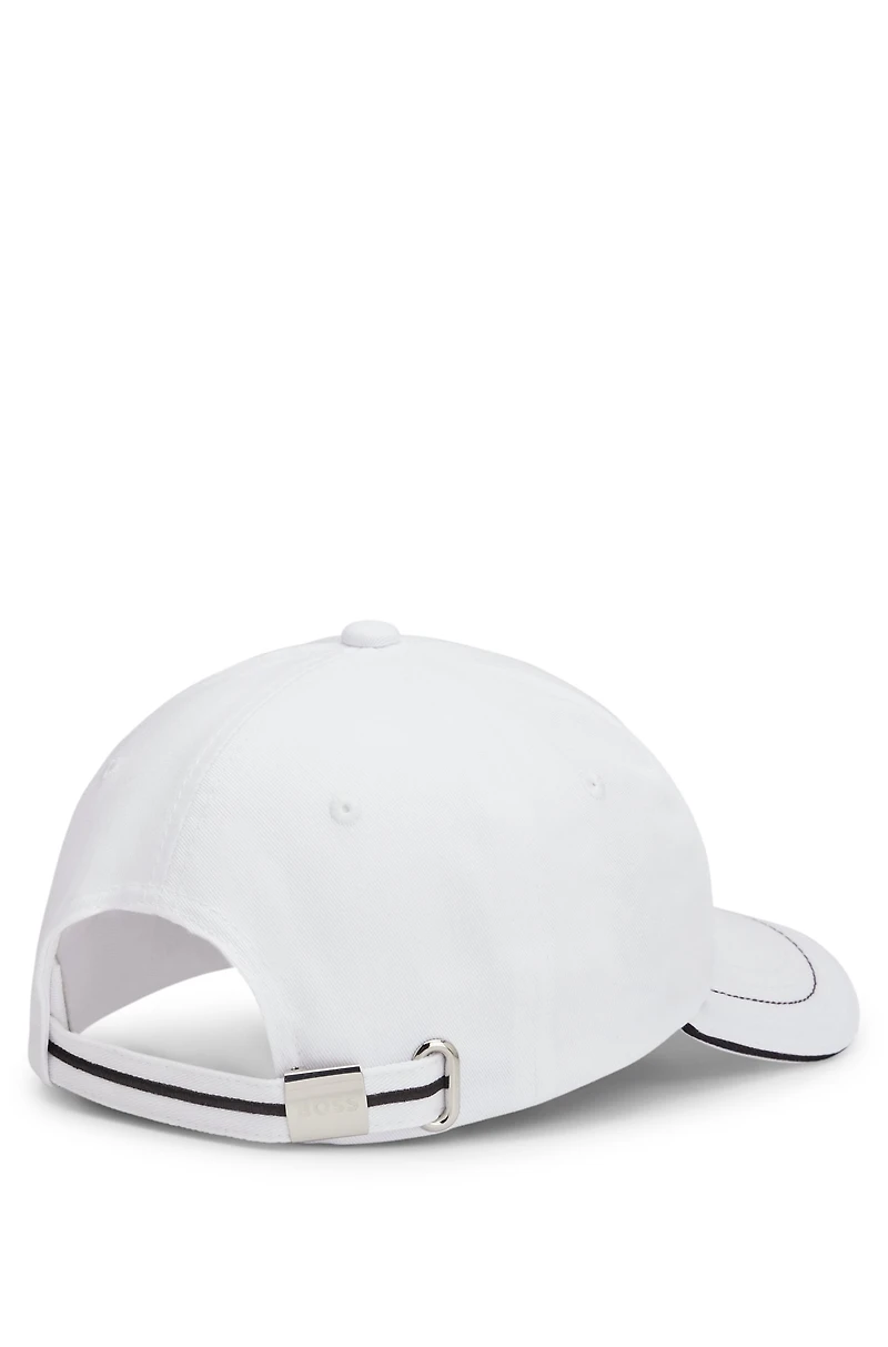 Cotton-twill cap with embroidered logo