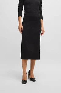Tube skirt knitted jacquard
