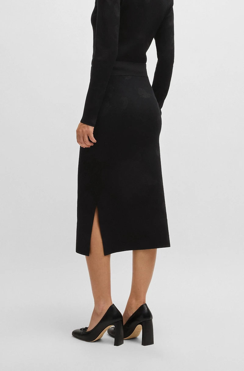 Tube skirt knitted jacquard