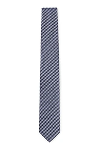 Silk-blend tie with jacquard pattern