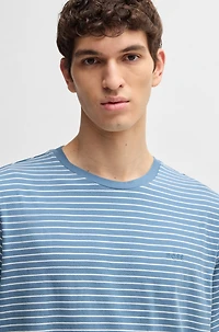 Relaxed-fit T-shirt cotton with horizontal stripes