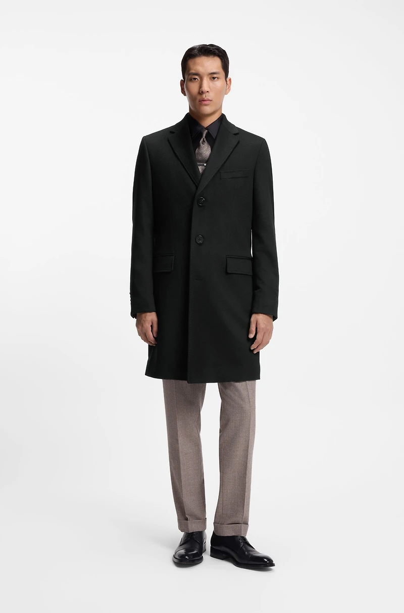 Cashmere coat a slim fit