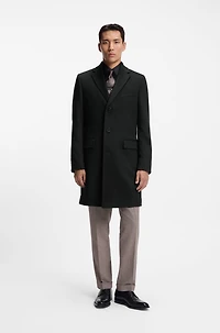 Cashmere coat a slim fit