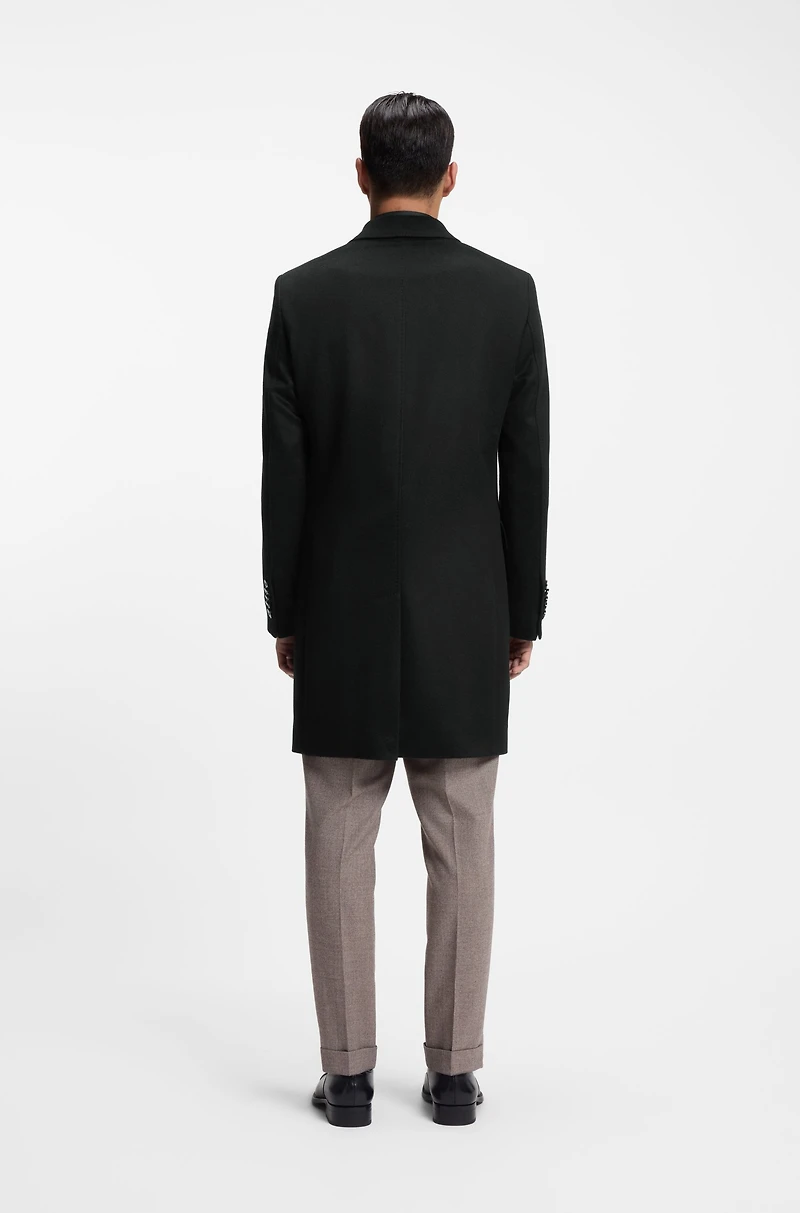 Cashmere coat a slim fit