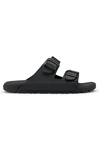 All-gender twin-strap sandals with structured uppers