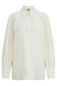 Relaxed-fit blouse washed silk