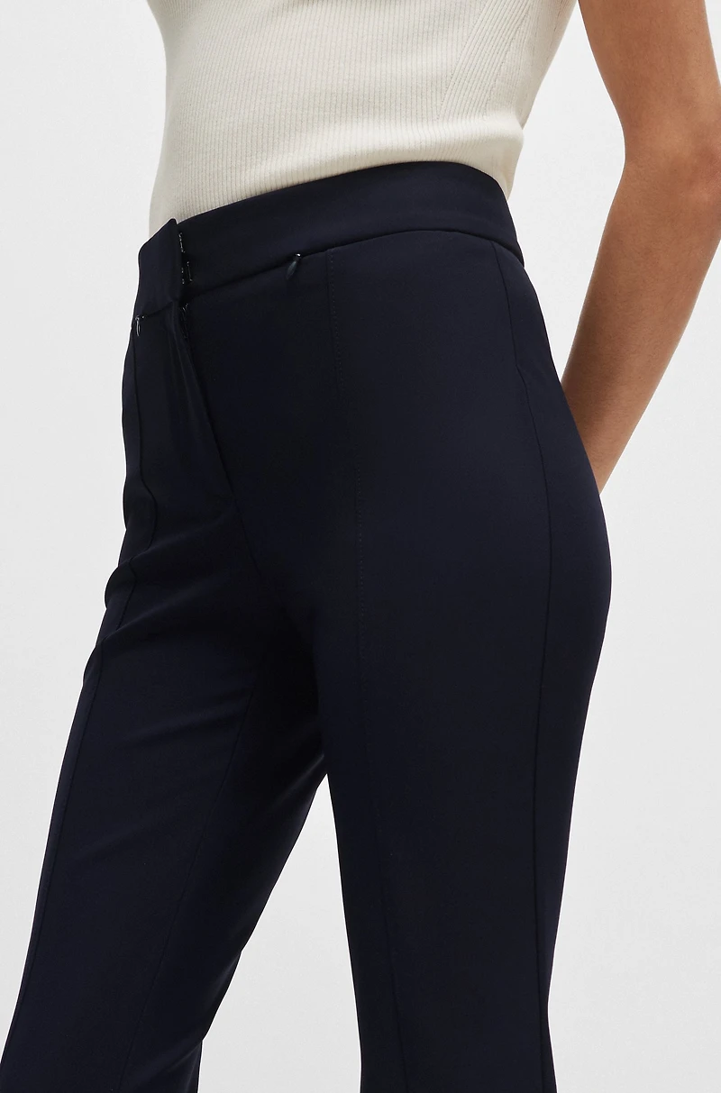 Extra-slim-fit trousers quick-dry stretch cloth