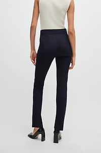 Extra-slim-fit trousers quick-dry stretch cloth