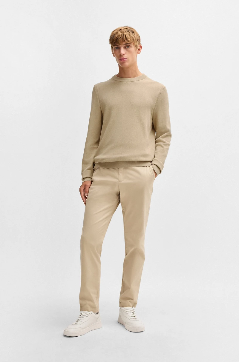 Micro-structured sweater cotton