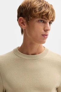 Micro-structured sweater cotton