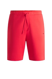 Stretch-cotton regular-fit shorts with sandwich logo