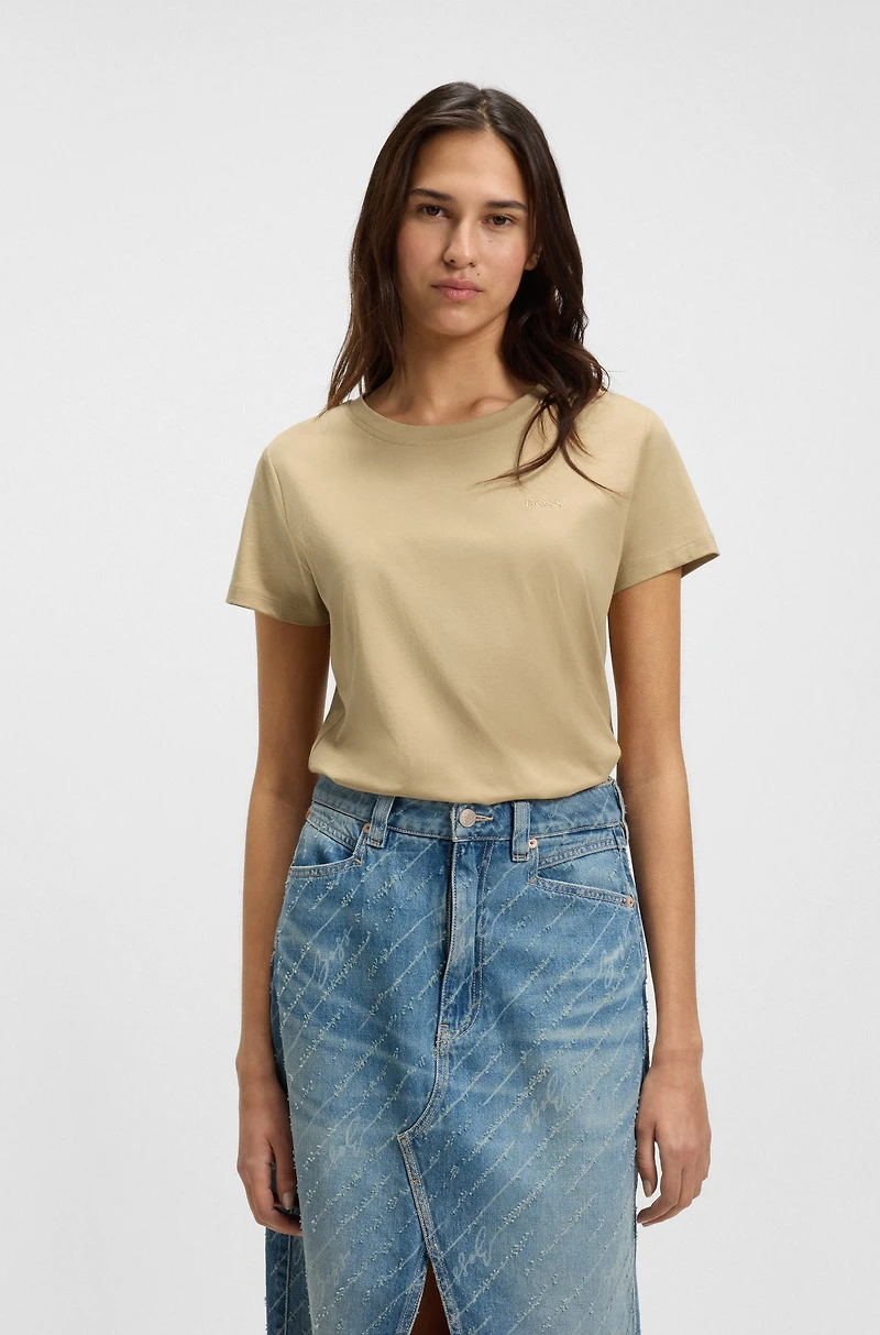 Logo-detail T-shirt cotton jersey