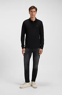 Stretch-cotton polo shirt a slim fit