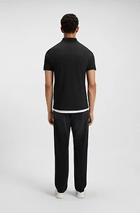 Extra-slim-fit stretch-cotton shirt with logo tape