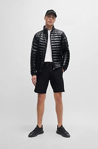 Lightweight water-repellent jacket with down filling
