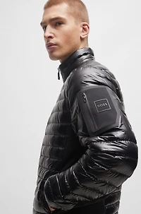 Lightweight water-repellent jacket with down filling