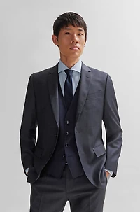 Slim-fit shirt printed Oxford stretch cotton