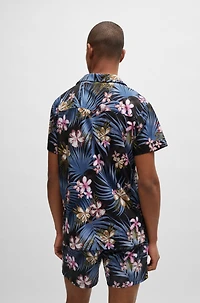 Regular-fit shirt with seasonal print