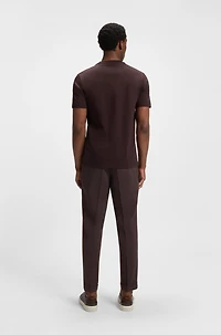 Regular-fit T-shirt mercerized cotton