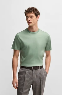 Mercerised-cotton T-shirt a regular fit