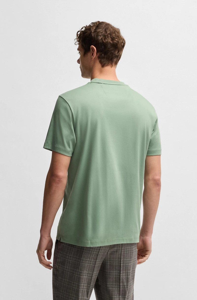 Mercerised-cotton T-shirt a regular fit