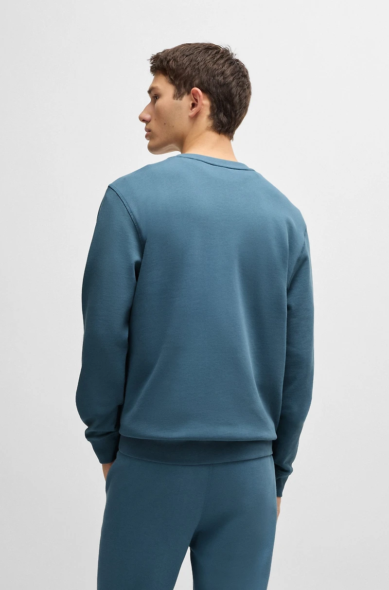 Logo-patch sweatshirt cotton terry