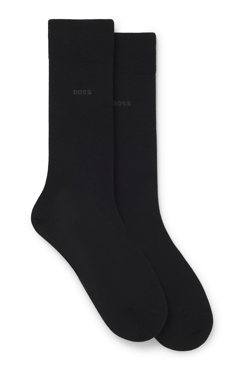 Two-pack of wool-blend socks in a regular length