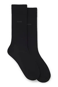 Two-pack of wool-blend socks in a regular length