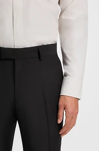 Slim-fit trousers virgin wool with stretch