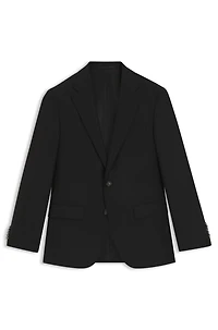 Slim-fit jacket virgin wool with stretch