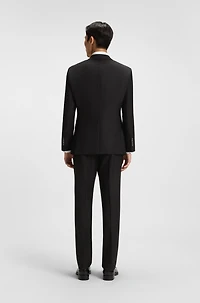 Slim-fit jacket virgin wool with stretch