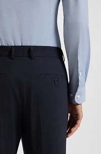 Slim-fit shirt Italian performance-stretch fabric