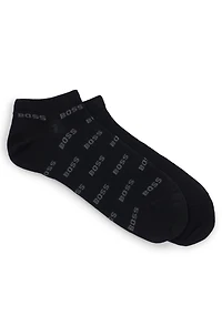 Two-pack of branded socks in an ankle length