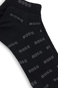 Two-pack of branded socks in an ankle length